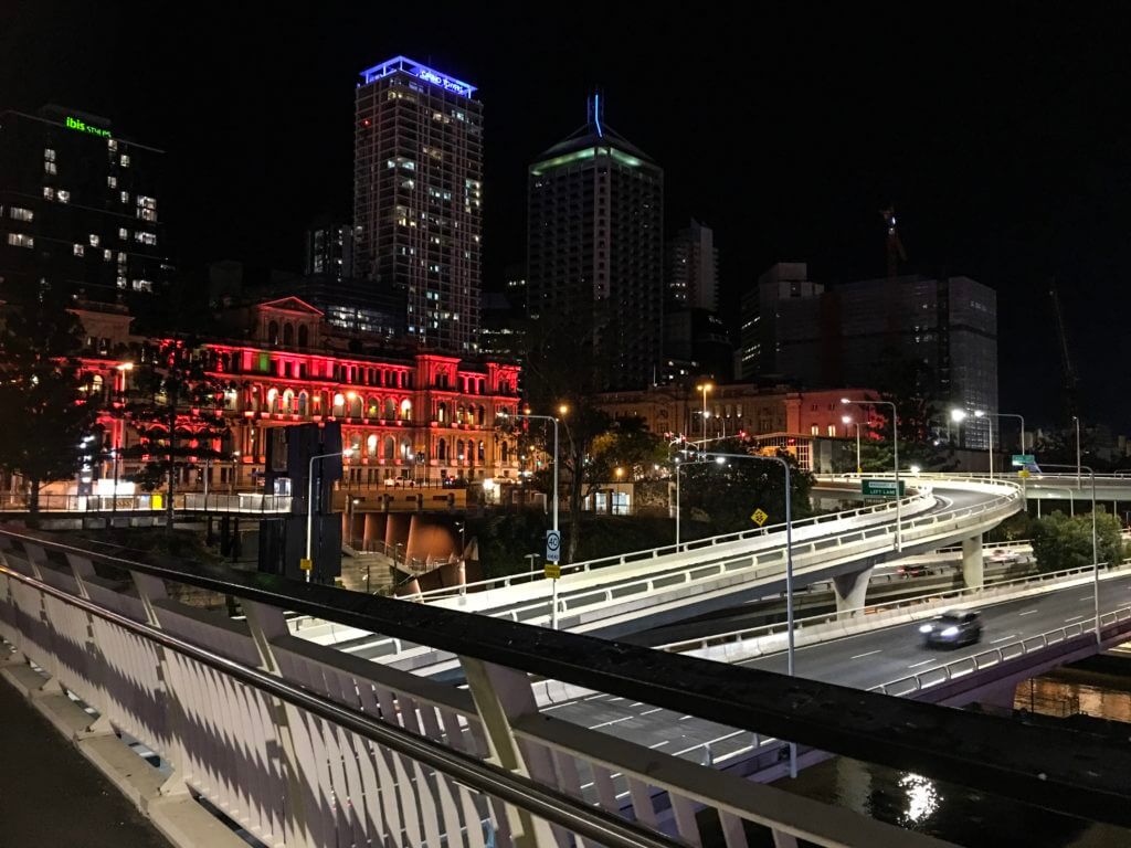 © Maureen Durney Crossing the bridge towards Southbank
