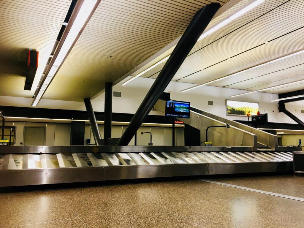 Baggage claim area at SEA-TAC